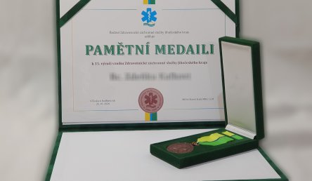 Pamětní medaile 15. let Zdravotnické záchranné služby JčK